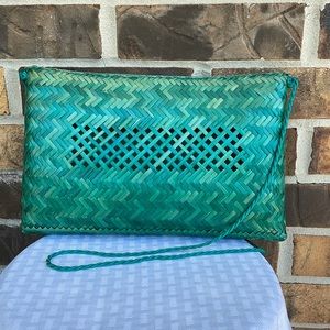 Green Colored Bambo Purse